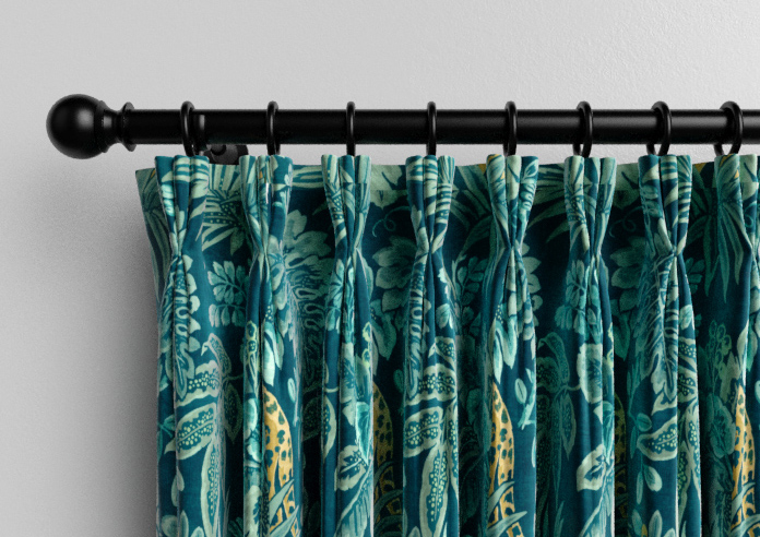Leopard, Teal - Made to Measure Curtain - Image 11